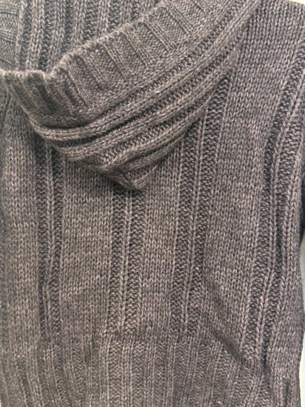 Berretti Womens Small Cable Knit Button-Up Sweater Wool Blend Brown - Picture 8 of 8